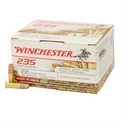 Winchester 235 rounds 22 lr, 36 grain