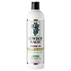 Cowboy Magic Yellowout Shampoo 473 ml. fjerner gult skær fra hvid pels - shampoo til heste