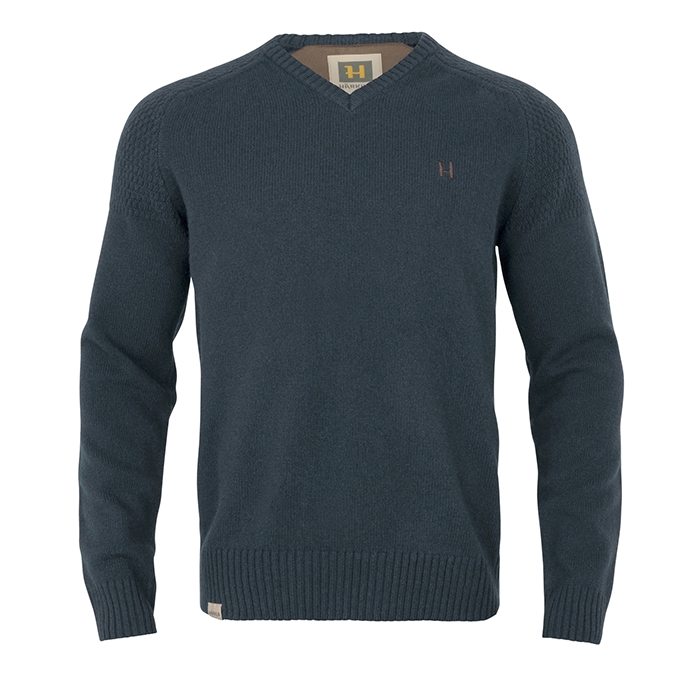 Härkila Vincent Merino V-Neck Pullover Dark Navy front
