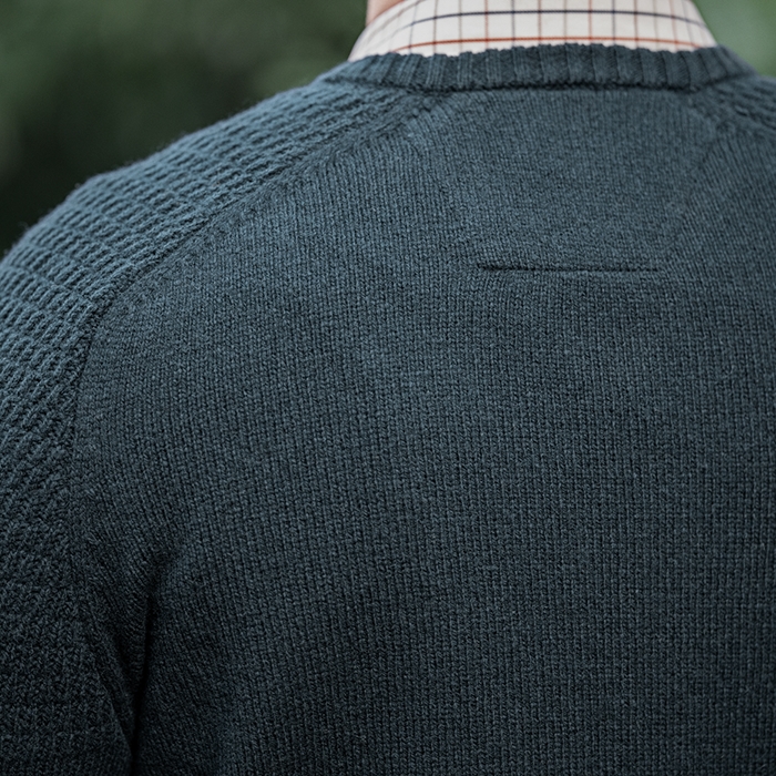 Härkila Vincent Merino V-Neck Pullover Dark Navy ryg