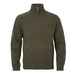 Härkila Annaboda WSP Knit Half Zip, Willow green front