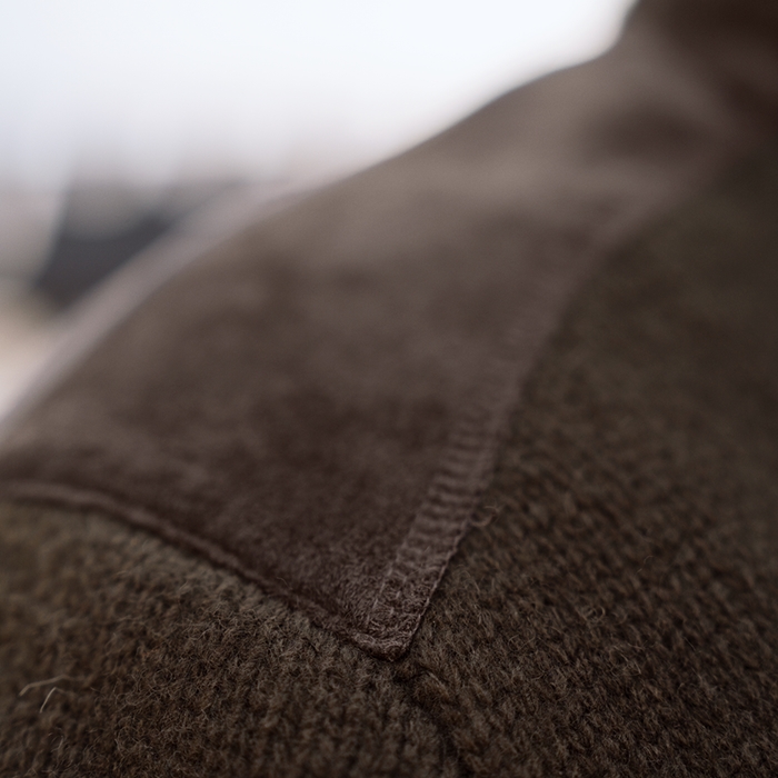Härkila Annaboda WSP Knit Half Zip, Willow green skulder
