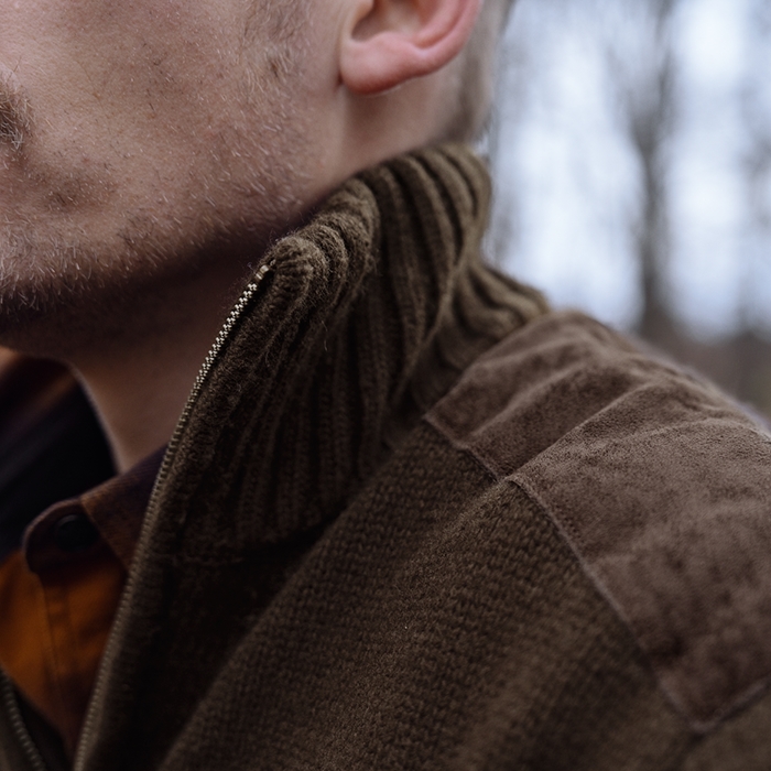 Härkila Annaboda WSP Knit Half Zip, Demitasse brown krave