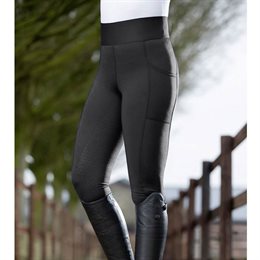 HKM tights ridebukser "Plain Pocket" - sort