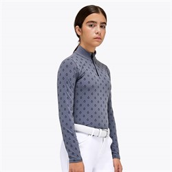 Cavalleria Toscana "Mini CT Print Turtleneck" - grå