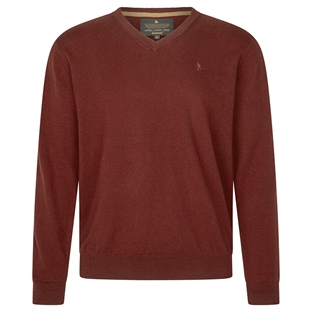 Seeland Pine V-Neck pullover - Merlot