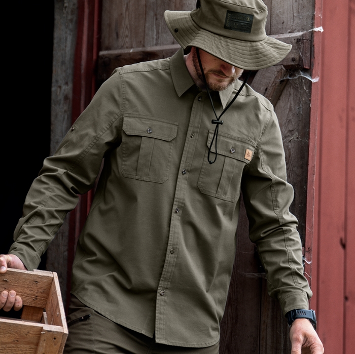 Seeland Selous Cargo Skjorte L/S detalje