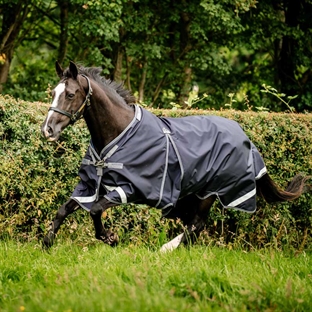 Horseware Rambo Optimo dækken 0+400g. - navy/thunderstorm