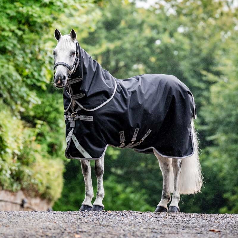 Horseware Amigo Bravo 12 Plus Lite 0g - black/titanium grey/silver