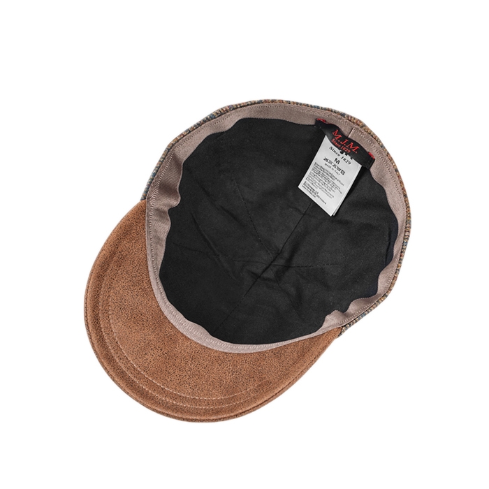 MJM Country – Virgin wool brown cap - inderside