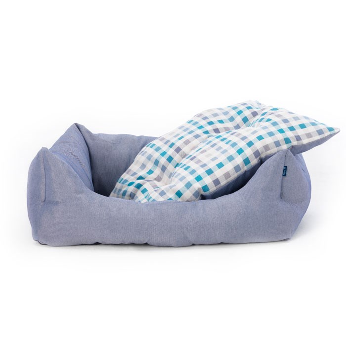 Bengal Domino seng blå/tern 89x110x28 cm - Køb hos Lundemøllen