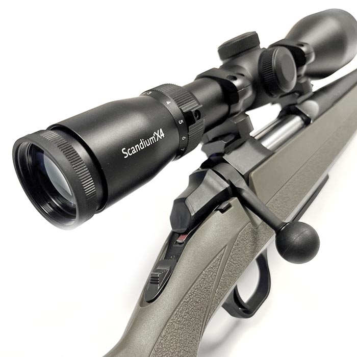 Browning A-Bolt 3+ Combo OD Green Cal. 243 Win, riffelpakke kikkert