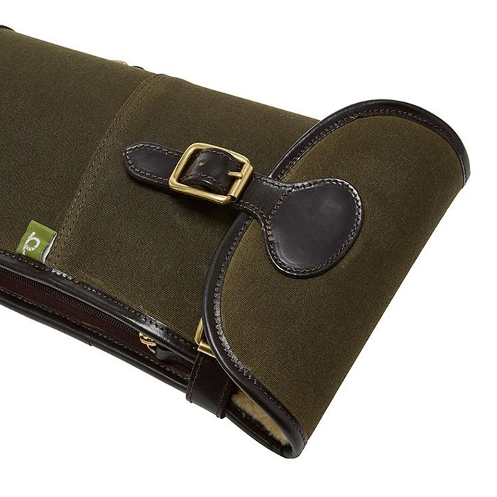 Chatham Geværetui canvas grøn brun 129 cm lukning