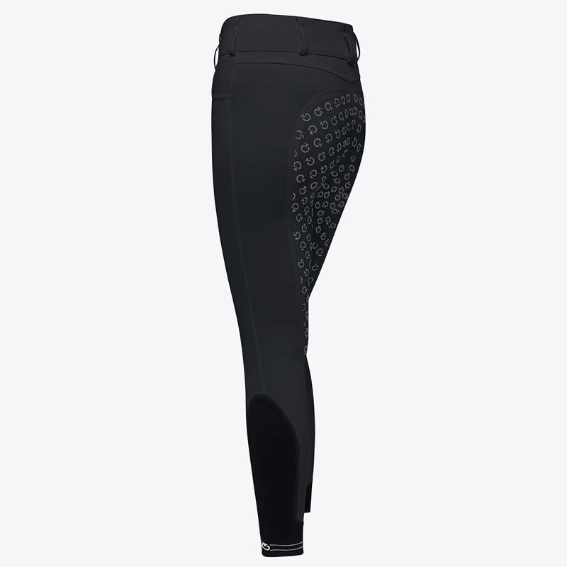 Cavalleria Toscana ridebukser high waist med full grip i sort fra siden