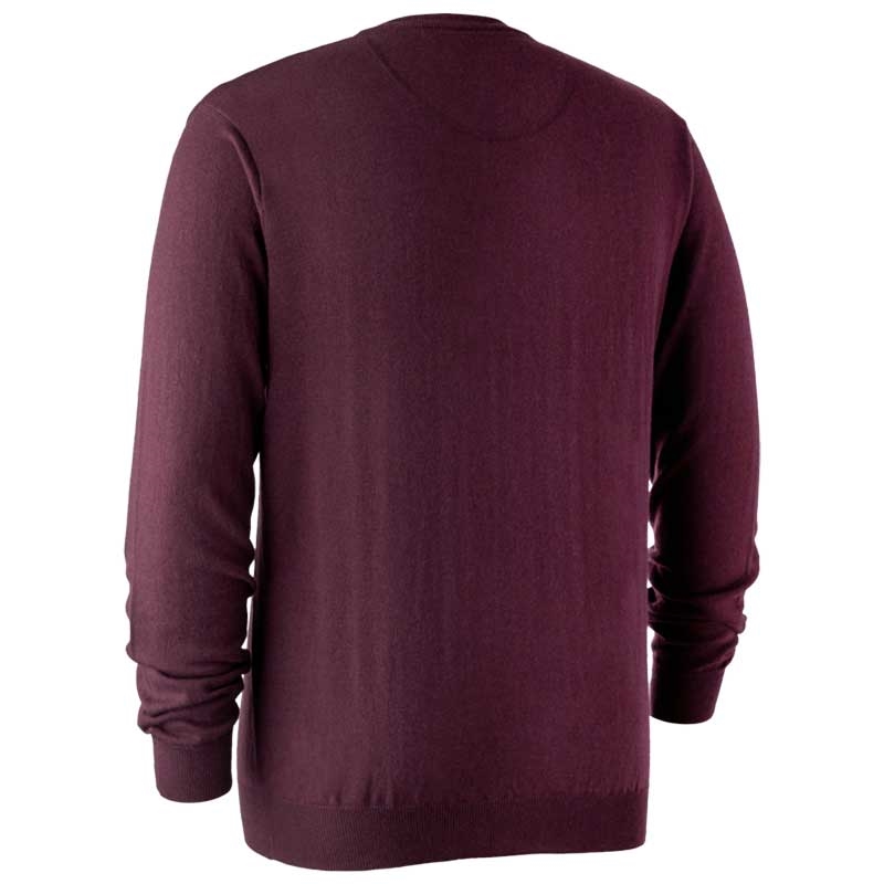 Deerhunter Kingston m v-hals - burgundy Ryg