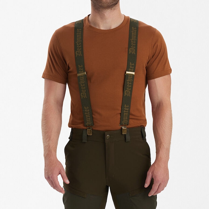 Deerhunter seler – grønne med logo front