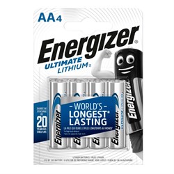 Energizer Ultimate Lithium AA 4 Stk. - Køb hos Lundemøllen