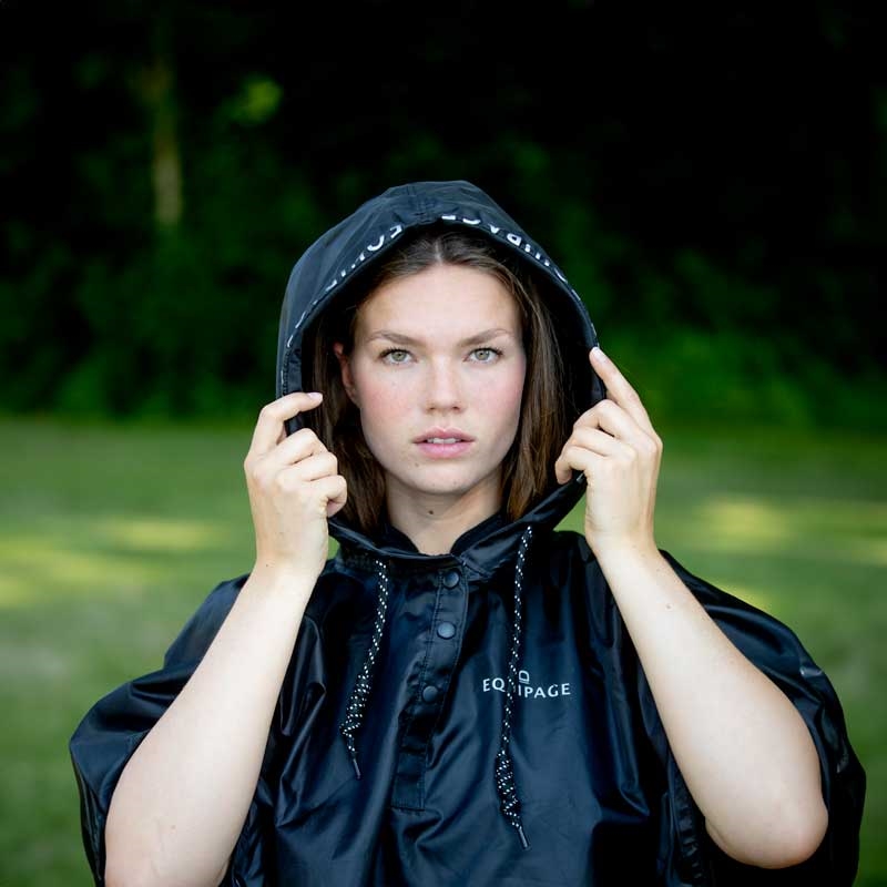 Reflekser på Equipage regn poncho i sort