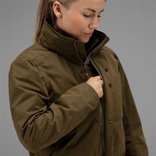 Härkila Retrieve lady jakke - warm olive model front