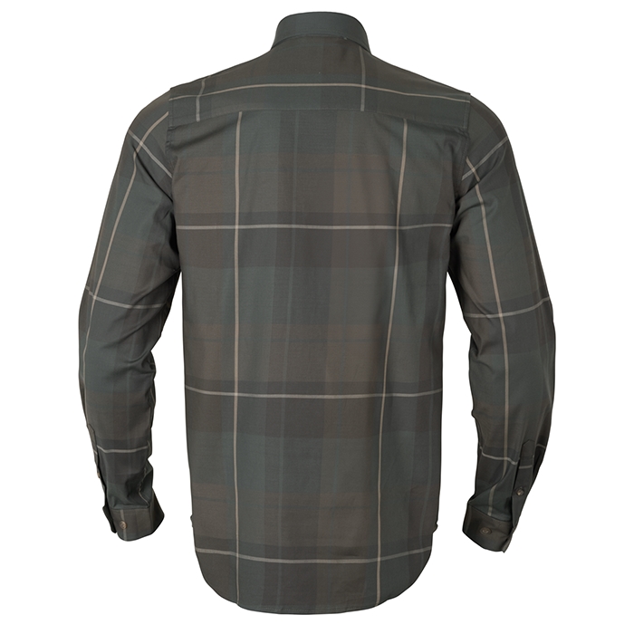 Härkila Akse L/S-skjorte, Shadow brown check back