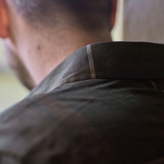 Härkila Akse L/S-skjorte, Shadow brown check neck