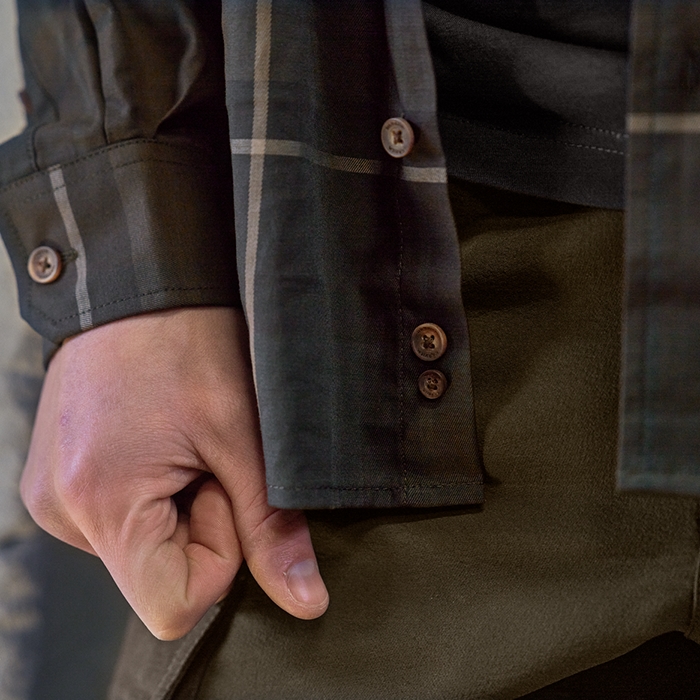 Härkila Akse L/S-skjorte, Shadow brown check hand