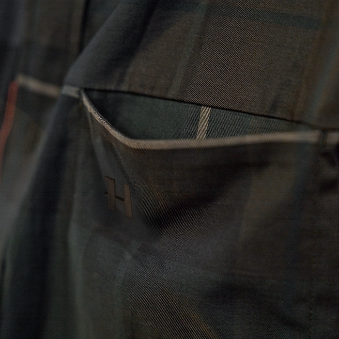 Härkila Akse L/S-skjorte, Shadow brown check chest