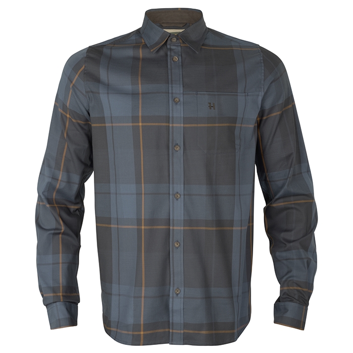Härkila Akse L/S-skjorte, Blackberry check front