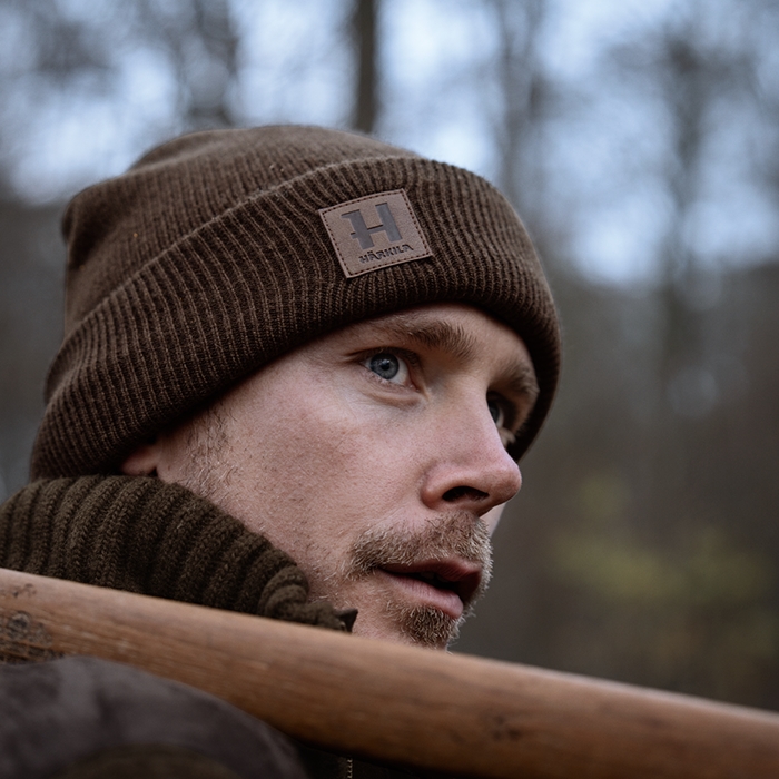 Härkila Annaboda WSP beanie, Demitasse brown stemning