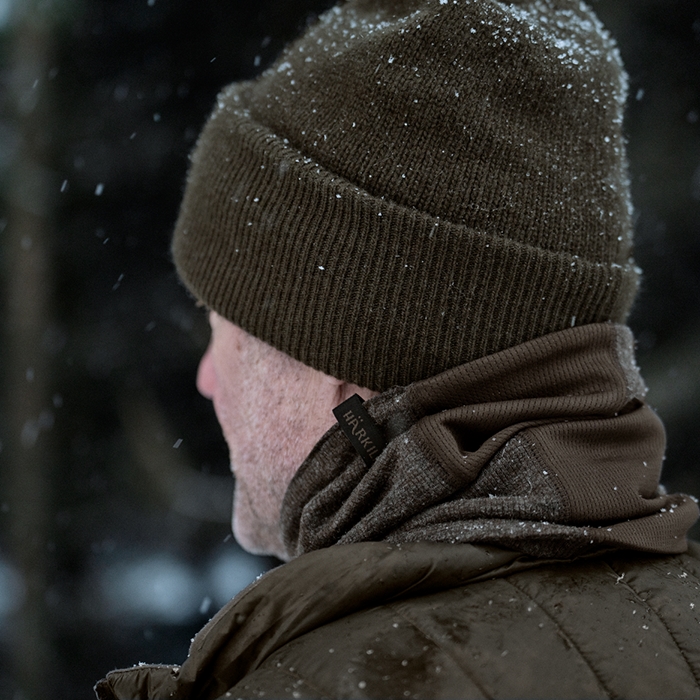 Härkila Kodiak CleverWool neck gaiter fra nakken