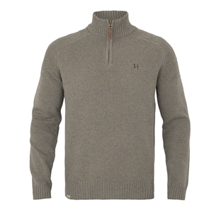 Härkila Vincent Merino Half Zip Pullover, Dark Sand front