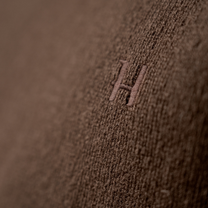 Härkila Vincent Merino V-Neck Pullover, Demitasse brown logo
