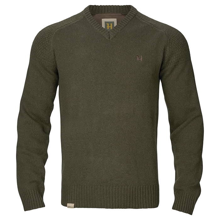 Härkila Vincent Merino V-Neck Pullover, Rosin - Front