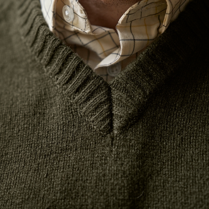 Härkila Vincent Merino V-Neck Pullover, Rosin v-neck