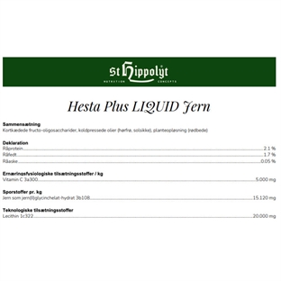 St. Hippolyt HestaPlus Jern LIQUID, 1 liter