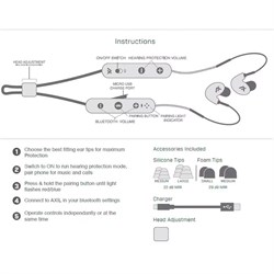 In-Ear høreværn AXIL Ghost Stryke BT