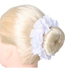 SD Design elastik "Eleganze Scrunchie" - Hvid  