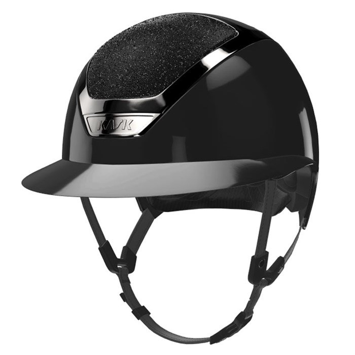 KASK Star Lady Pure Shine ridehjelm - Black m. Crystals Carpet, Black