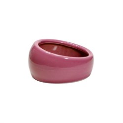 LW keramik skål til kaniner 13,5x6,7 cm 240 ml - rosa