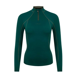Base Layer ridebluse fra Lemieux i grøn 