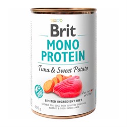 Brit Mono Protein - Tun og Sød kartoffel 400 g - Køb hos Lundemøllen