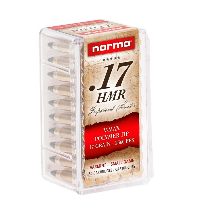 Norma V-Max 17 hmr, 17 grain - køb hos lundemøllen
