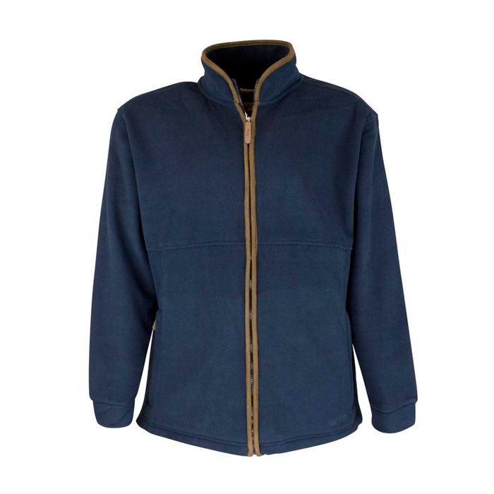 Oxford Blue full zip fleece jakke - navy - Køb hos Lundemøllen