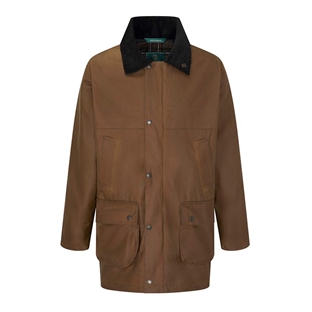 Oxford Blue Countryman Oliskinsjakke, Sandstone front