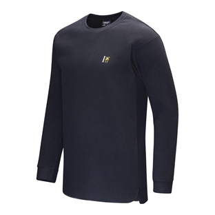 Swazi Long Sleeve Micro Top, Black skråt forfra