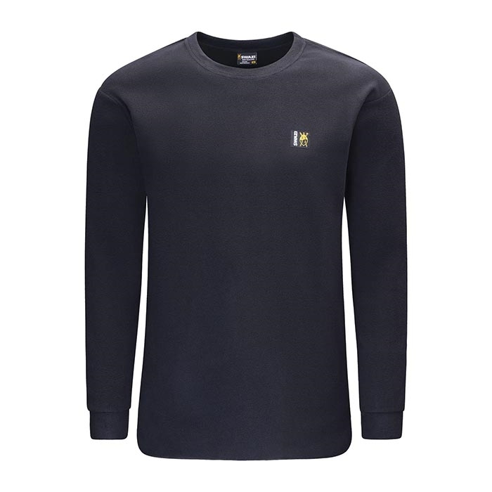 Swazi Long Sleeve Micro Top, Black front