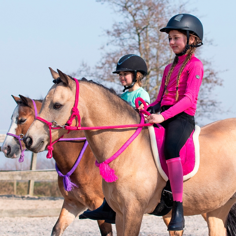 QHP Bareback Pad i lyserød/pink