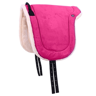 QHP "Bareback Pad" - Fuchsia/Natur