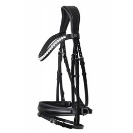 Smuk Belissimo trense i sort læder til hest fra Sd Design