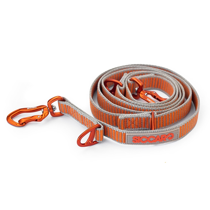 Siccaro Sealines hundesnor, Silver-orange 2m